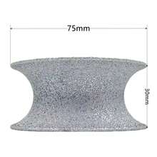 20mm孔径 3英寸（75mm）圆形真空钎焊水钻砂轮，半圆边，大理石边缘轮廓打磨盘 直径：3英寸/75毫米；孔径：20mm；厚度：10mm、15mm、20mm、25mm、30mm、35mm 适用机型：100型角磨机或手钻 特点：简单易用，高品质粗糙水钻表面确保在各种表面上均表现出色 - 彩色 - 查看 3