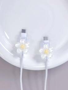 Ladekopf Schutzhülle Kabel Schutz Kabel Schutz Set, TPU Kabel Schutz Draht Schutz Zubehör ohne Batterie kompatibel mit Apple Telefon Datenkabel Schutz Set Ladegerät Schutz Essenzielles Datenkabel Essenzielles Handy Zubehör