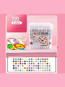 120PCS Colors Acrylic Paint Pens For Rock Painting, Ceramic, Wood, Plastic, Calligraphy, Scrapbooking, Brush Lettering, Card Making, DIY Crafts Back To School - 彩色 - 查看 20