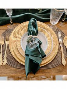 Cotton Yarn Woven Oval Placemats 12x18 Inch, Dining Table Oval Napkins, Natural Woven Heat Resistant Table Mats For Family Gatherings, Wedding Parties (Brown) - Brown - View 8