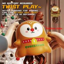 1 قطعة لعبة أوكتوبس ميكانيكي رقص سانتا كلوز، لعبة غزال، سانتا كلوز قفز آلي، غزال - هدايا عيد الميلاد وعيد رأس السنة، هدايا ترفيهية داخلية جميلة