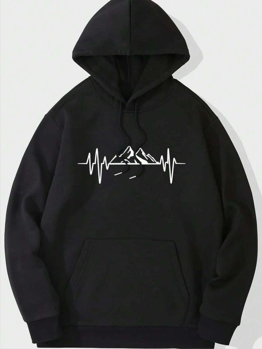 Mujer003 Sudadera de mujer invierno sudadera de manga larga cómoda suaveSudadera de capucha negra con elegante hebilla blanca, cómoda y atractiva para el día a día y los looks casual - Negro - Ver 1