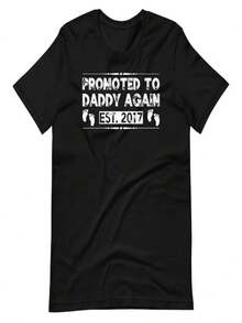 Promoted Dad 2017 Shirt - Black - View 1