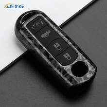 For Carbon Fiber Style ABS Car Key Case Cover For 2 3 6 Atenza,Axela,Demio, CX-5 CX5 CX-3 CX7 CX-9 2015 2016 2017 2018 2019 Accessories