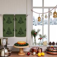 Towels - Olive Green Christmas Tree - View 5