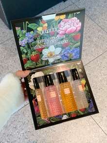 4-Piece Dreamy Floral Fragrance Spray Set, Limited Edition Aromatherapy Air Freshener, Suitable For Indoor/Outdoor, Multi-Layer Lifting Spray, Long-Lasting Natural Freshness And Charming Fragrance, Releasing Elegant Floral, Vanilla, Coconut And Chocolate Scent, An Ideal Gift For Dates, Parties, Gatherings, Travel, Holidays, Home, Hotel, Office. - Various Fragrances - View 2