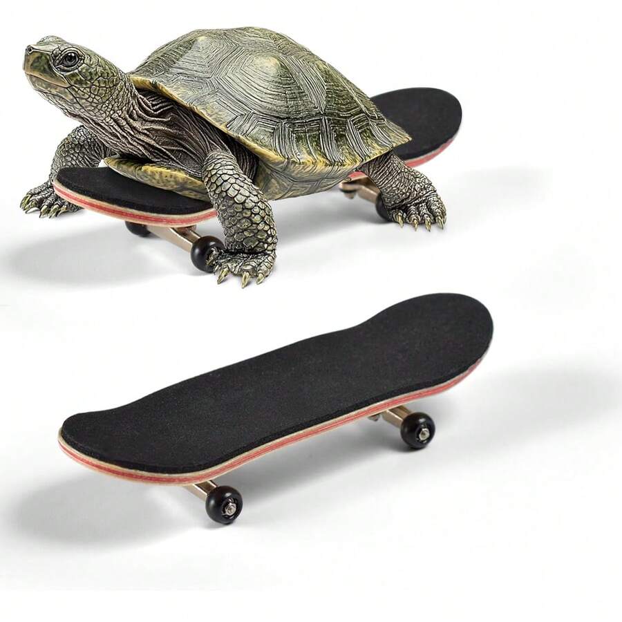 Mini Turtle Skateboard With Anti Slip Pad, Smooth Rolling Wheel Design, Suitable For Pet Toys Of Turtles And Birds