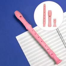 G调高音竖笛，适合初学者，8孔，配有清洁棒，ABS树脂材质 - 彩色 - 查看 8