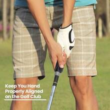 Clip - On Grip Trainer, Swing Training Aid Improving Proper Hand Positioning - ĐEN + XÁM - Xem 8
