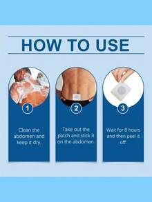 100/63/10pcs Adhesive Patches Suitable For Abdomen And Shoulder, Applicable To All Light Skin Tones. They Are Deep Tissue Firming Light Skin Care Strips Made Of Universal Breathable Non-Woven Fabric, Suitable For Both Men And Women