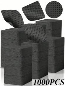 1000 pezzi di salviette rimuovi smalto senza lanugine - resistenti all'acetone, adatte per la preparazione delle unghie e la rimozione dello smalto gel, possono essere utilizzate anche per le estensioni ciglie, pulizia delle unghie senza acqua per uso in salone e domestico