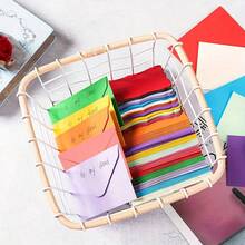 20-Piece Set, Includes Creative Kraft Paper Vintage Envelopes And Greeting Cards, Featuring A Blank Wavy Lace Design, Perfect For Handwritten Birthday Wishes, Thank-You Cards, And Letters. Suitable For Weddings, Engagements, New Year's Greetings, Party Invitations, Valentine's Day Handwritten Cards, And Business Correspondence. - Multicolor - View 11