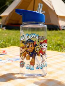 1pc Paw Patrol Kids 17oz Straw Water Bottle, With Handle, Leak-Proof & Durable, Suitable For Outdoor Sports, Back To School, Office, Gifts Or Birthday - Multicolor - View 5