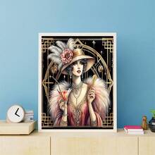 1 pieza 40x70cm Kit de Pintura de Diamantes 5D DIY, Pintura de Diamantes de Imagen de Belleza de Mariposa de Taladro Completo, Kit de Arte de Diamantes, Decoración de Pared Hecha a Mano para el Hogar y la Oficina