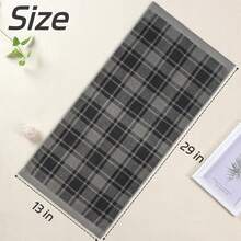 Gray Hand Towels For Bathroom, Classic Buffalo Plaid, 100% Cotton Soft Checkered Bath Hand Towels For Daily Use, Absorbent And Quick-Dry, 4 Pack, 13" X 29"Halloween - 灰色的 - 查看 8