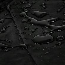 210D Black Waterproof Oxford Umbrella/Fan-Shaped Heater Cover, Suitable For Outdoor Garden Patio Air Source Heat Pump, Dustproof And Rainproof Cover