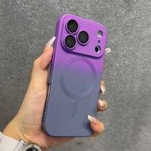 Funda magnética con degradado de color compatible con iPhone 17, 16, 15, 14 Plus, 13, 12, 11 Pro Max