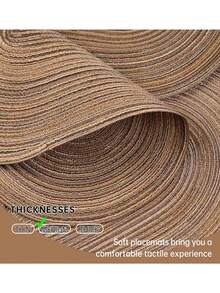 Cotton Yarn Woven Oval Placemats 12x18 Inch, Dining Table Oval Napkins, Natural Woven Heat Resistant Table Mats For Family Gatherings, Wedding Parties (Brown) - Brown - View 12
