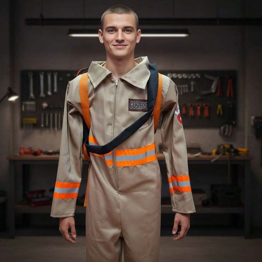 Disfraz Halloween O día de muertos película CAZAFANTASMAS 4 A 12 Años, Incluye mochila - Multicolor - Ver 1