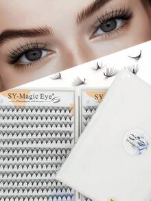 384 Fans Per Box,Curl C/D,Large Quantity ,Thickness 0.05mm,30D,8-15mm / MIX,Premade Fans Eyelash Extensions,Sharp Narrow Stem Premade Fans Eyelash Extension,DIY Lash Clusters Natural Look & Wispy & Ultra Soft & Super Light For Daily Life & Party & Music Festival,Hand-Grafted False Eyelashes