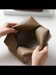 Stilvoller und minimalistischer Leder Taschentuchbox - perfekt für den Heim- und gewerblichen Gebrauch, mit elegantem Design für Wohnzimmer, Hotels und Restaurants. Strapazierfähige und praktische Servietten-Aufbewahrungstasche, um Ihren Raumdekor aufzuwerten