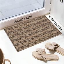 1pc Vintage Linear Area Rug, Polyester Base, Suitable For Living Room, Bedroom, Kitchen, Outdoor Entrance - Beige And Black Geometric Pattern, Easter Decor Doormat, Absorbent Pad, Garden Mat | Modern Indoor Rug - Multicolor - View 15