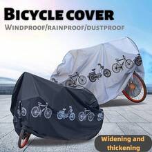 1 Stück Fahrradabdeckung - leicht & tragbar, aus wasserundurchlässigem PEVA-Material mit UV-Schutz und Belüftungsdesign, erhältlich in Grau/Schwarz, geeignet für E-Bikes, Motorräder, Mountainbikes, Ganzjahres-Polyester-Fahrradabdeckung