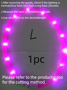 PETSIN 1 件 USB 可充电 LED 发光狗项圈，具有 3 种照明模式，明亮的灯光确保夜间安全，可调节照明项圈，确保宠物安全，适用于小型到大型犬和猫，适合猫妈妈、狗妈妈、猫爱好者
