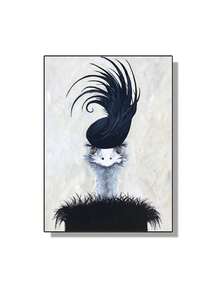 1/3 piezas Póster de pintura en lienzo con ilustración de animales de moda como gato, perro, conejo, elefante, arte de pared divertido y lindo para decoración del hogar en la sala de estar