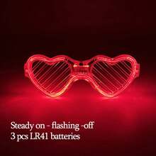 Gafas luminosas con luz LED para niños y adultos, lentes de neón que brillan en la oscuridad, con obturador, suministros deúsica para Bar y Club, 1/10 piezas B28V - 05 - Ver 10