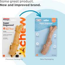 Outward Hound Super Dogwood Durable Dog Chew Toy, All - Long Lasting Chew Sticks Made Of Natural Wood - USA Made - 紅白色 - 查看 7