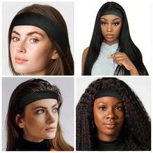 Elastic Headband For Lace Frontal Melt, Lace Melting Band For Lace Wigs, Lace Band Wig Bands For Edges Wig Melt Band, Wigs Supplies, Wig Accessories - Black - View 9