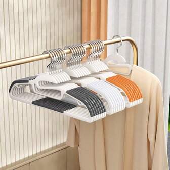 20/10/5/1 Stück hochwertige rutschfeste Kunststoff-Kleiderbügel, multifunktionaler rutschfester Kleiderschrank-Organizer, Platzersparnis im Kleiderschrank, Doppelzweck-Trocknungsgestell für Trocken- und Nassbereich, zum Trocknen verschiedener Kleidungsstücke verwendbar, Raumdekoration, Schlafzimmerdekoration, Heimdekoration, unverzichtbar für Familien und Wohnheime
