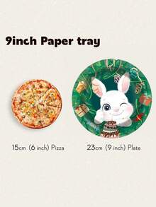 Cartoon Animal Jungle Theme 1/42/60/80/100 Disposable Tableware Set, Including 7-Inch Paper Tray, 9-Inch Cardboard, 9-Ounce Cup, Napkins, Suitable For Daily Gatherings, Birthday Parties, Bridal Showers, Baby Showers, Clubs