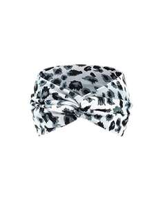 4pcs/Set Women's Fashion Leopard Print Criss-Cross Headbands, Versatile For Daily, Yoga, Sports, Sweat-Absorbing, Elastic Hair Accessories Warm Hair Bands Women Bandanas