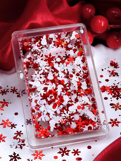 5g Winter Snowflakes Glitter For Epoxy Resin Molds Filling Christmas Day Gifts Diy Resin Keychain Making Resin Shaker Fillers Accessories