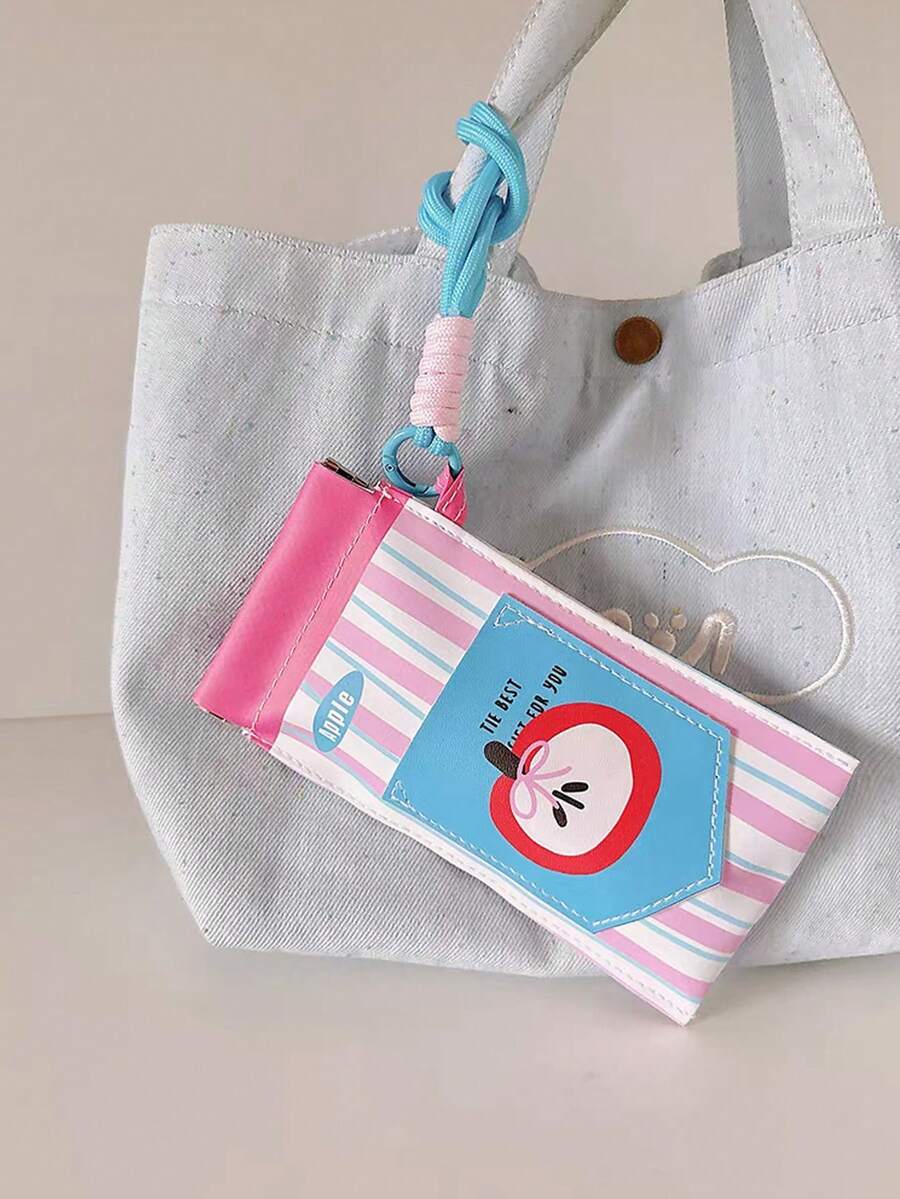 1pc Cute Dopamine Design Sunglasses Case, Portable Eyeglasses Storage Bag With Automatic Closure, Scratch-Resistant, Handheld Or Hanging