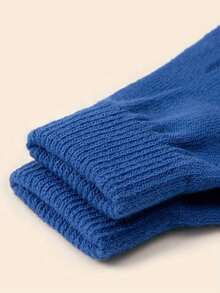 4-8岁儿童分指针织手套，冬季保暖纯色可爱全指针织手套 - 兒童手套 - 查看 7