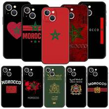 Morocco Flag Passport Phone Case Cover,Covercompatible With  Apple 14 13 Pro Max 12 11 Mini 7 8 Plus XR XS X SE 2020 Cover Shell Soft Coque Funda,Cover,Covercompatible With  17 Case,  17 Pro Case,  17 Pro Max Case - A11 - View 1