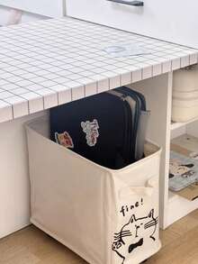 1 pièce Panier de rangement mobile avec roulettes, Organisateur de bureau sur roulettes, Panier de rangement mobile, Décoration de chambre, Panier cadeau, Rangement de chambre, Panier d'escalier, Panier de Pâques, Panier en bois, Panier cadeau mignon - Multicolore - Voir 10