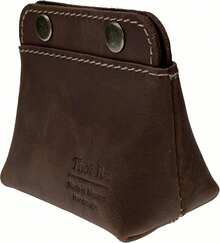 Cartera de para Hombre con Botón a Presión, Adecuada para Guardar Efectivo, Puede Contener Cables, Estilo Rústico Vintage Hecho a Mano FMB-1 (Marrón) - Café Vintage - Ver 6