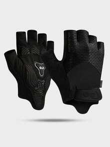 Sports Cycling Bike Gloves - Padded Half Finger Bicycle Gloves With Shock-Absorbing, Anti-Slip, Breathable MTB & Road Biking For Men Women