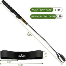 Swing Trainer Aid, Weighted Club Tempo Grip Training Right Left - Handed Golfers, Indoor Outdoor Warm - Practice Accessories - 左撇子 - 查看 8