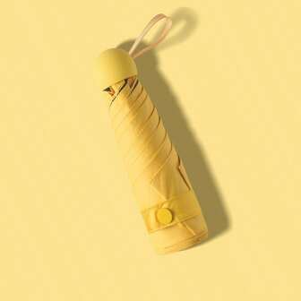 Umbrella Sunny Day Sun Protection Small And Light Umbrella Easy To Carry Folding Umbrella Sun Protection Sun Umbrella Female Sunny Rain Small And Portable 50% Off Mini Black Capsule,The Set Includes An Umbrella Storage Bag