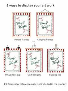 1 Stück gerahmtes Vintage Weihnachts-Wandkunst, gestreifter Hintergrund mit Schleife & Spitzenbesatz, Feiertags-Typografie Muster für Schlafzimmer, Wohnheim, Party, Retro festliche Dekoration mit botanischen Elementen, einzigartiges Geschenkidee Weihnachtsdekoration Weihnachtsbaum Geschenkdekoration Thanksgiving Hochzeit Heimdekoration Herbstdekoration Herbstdekoration Geburtstagsdekorationen für Geschenke Partyartikel Innenraum Feiertags Festival Dekoration Halloween Dekoration Wanddekoration Halloween Ornamente