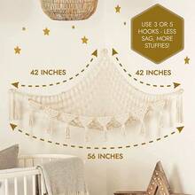 Large Plush Doll Hammock Or Net Corner - Large Plush Doll Hammock Net, Suitable For Plush Doll Room Decor - Cute Plush Doll Storage Rack - Essential For Children And Baby's Room Wall Bedroom Home Decor - Multicolor - View 6