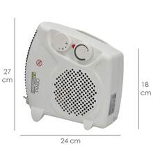 ORYX Vertical Fan Heater 1000/2000 Watt. - White - View 2