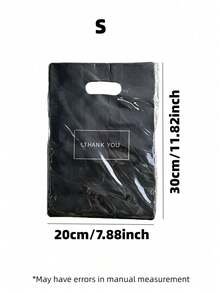 Bolsa de regalo, Bolsa de tela de plástico con texto "Gracias", Bolsa de empaque de regalo para tienda de ropa