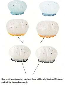 Adjustable Double-Layer Shower Cap, Waterproof Shower Cap With Stars And Butterflies Pattern, Head Cover Shower Cap, Home Shower Cap, Bathroom Supplies, Double-Layer Reusable Shower Cap For All Hair Types - Waterproof, Fragrance-Free, Gentle On Hair - Bathroom Essentials For Women, Suitable For Long/Short/Curly Hair - Multicolor - View 9
