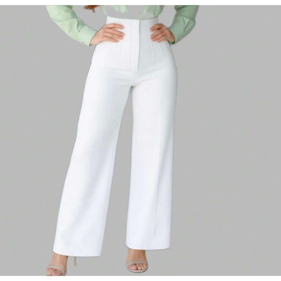 Women Pants - White - View 1